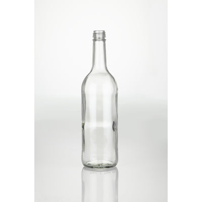 750ml Clear Mineral Wine Shape Bottle