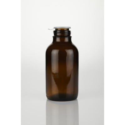 500ml Safety Coated W/Mouth Amber Winchester