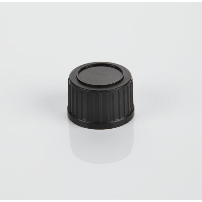 18mm Black EPE Lined Ribbed Cap